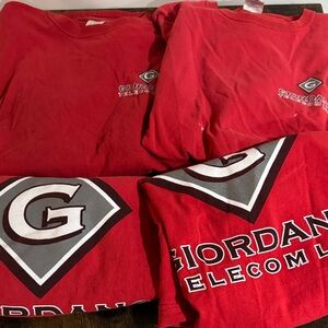 QTY 4 Men’s work shirts 3 short & 1 long sleeve